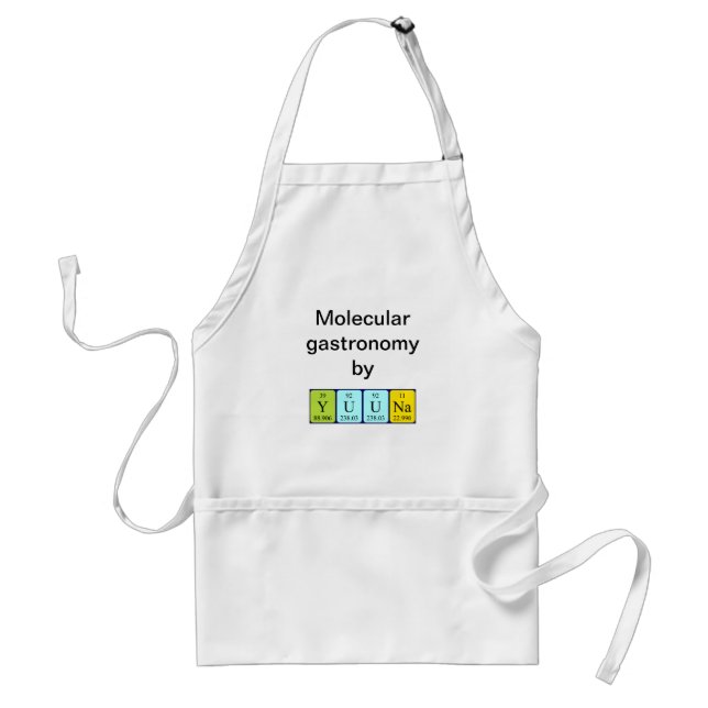 Yuuna periodic table name apron (Front)