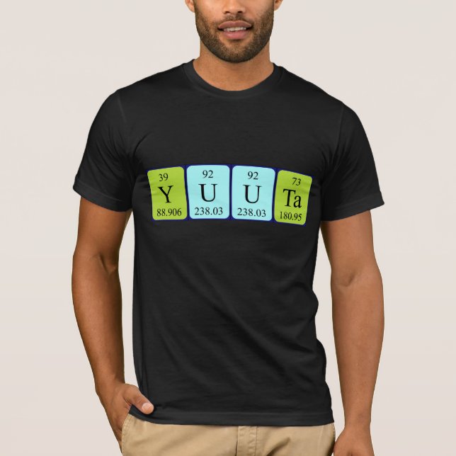 Yuuta periodic table name shirt (Front)
