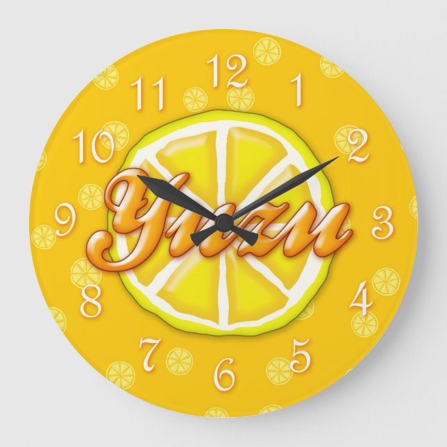 Yuzu Fruit Large Clock (Front)