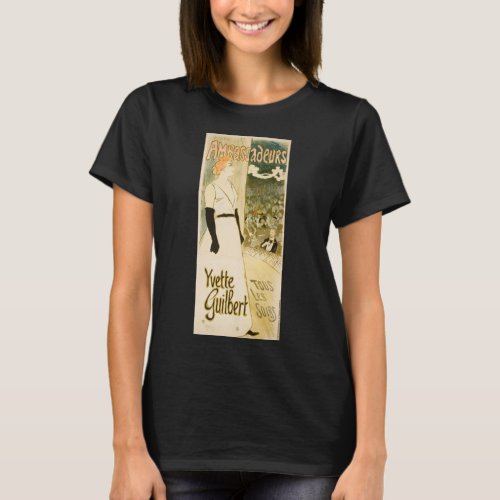 Yvette Guilbert by Theophile Alexandre Steinlen T_Shirt