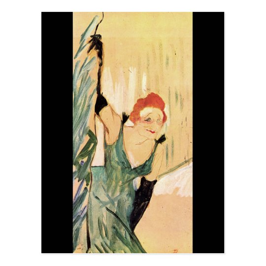 Yvette Guilbert, Henri de Toulouse-Lautrec Postcard | Zazzle.com