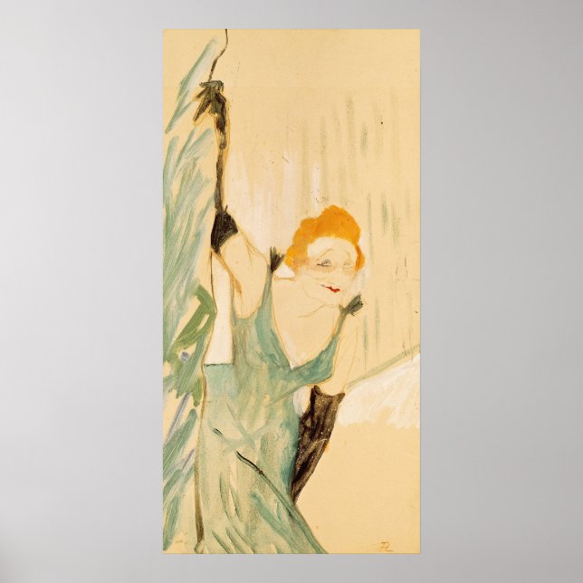 Yvette Guilbert  taking a Curtain Call, 1894 Poster (Front)