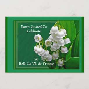 Yvonne Birthday Invitation - Lily of the Valley