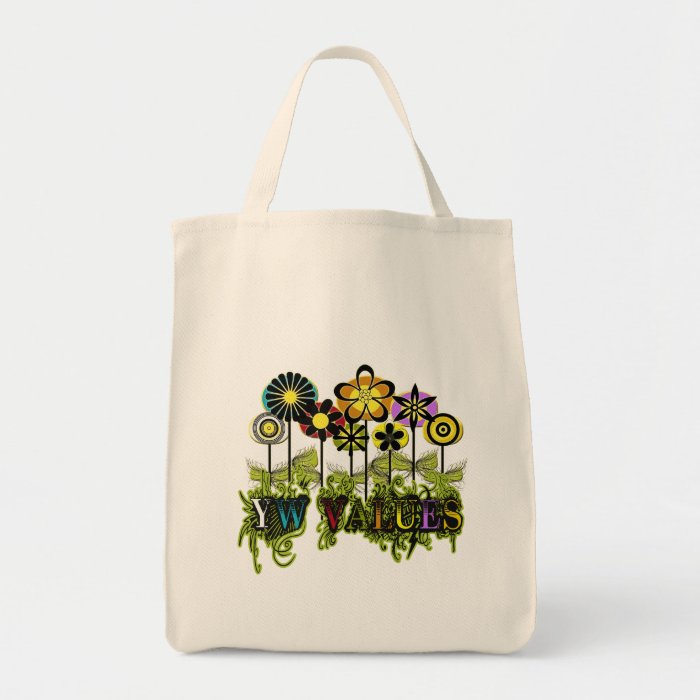 YW Value Flowers Canvas Bags