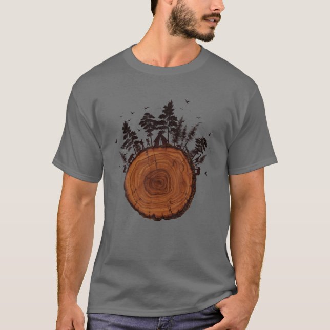 Yxm3 Funny Trees Trunk Tree Plant Lover Adventure T-Shirt (Front)