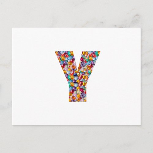 yyy ALPHA Y Gifts Jewels Pearls Gems Celebrations Invitation Postcard