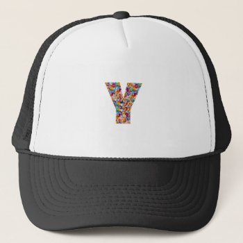 Yyy Zzz Uuu Vvv Www Alphabet Jewel Sparkles Trucker Hat by Zyngabi at Zazzle