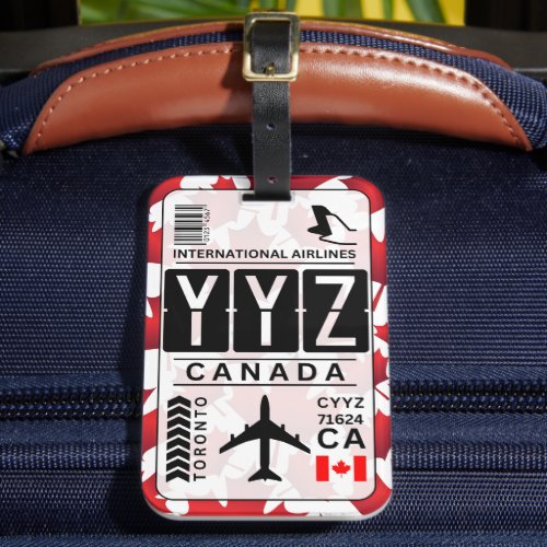 YYZ Canada Luggage Tag