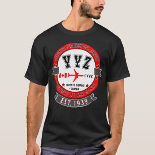 YYZ Toronto Pearson Airport Canada Vintage Design T-Shirt