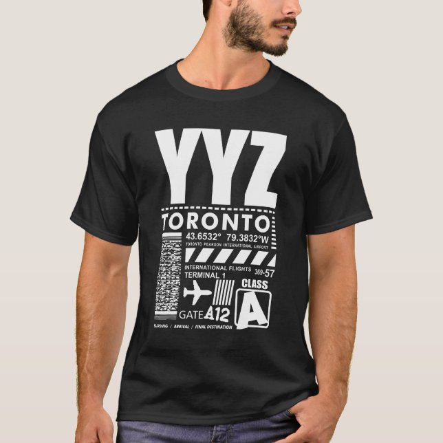 YYZ Toronto Pearson International Airport T-Shirt (Front)