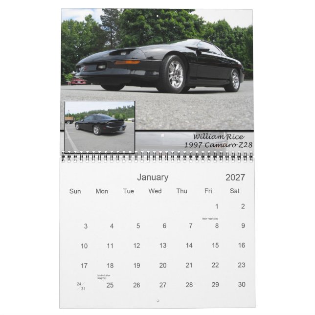 z28 #1 calendar (Jan 2027)