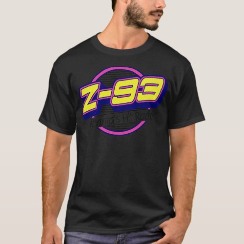 Z 93 Atlanta Hits Retro Defunct Radio Station T_Shirt