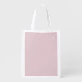Z.AURA™ Soft Pink Women’s Flowy Racerback Tank Top Grocery Bag