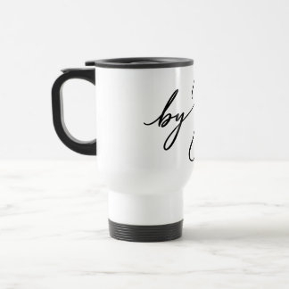 Z.AURA™ White Travel Commuter Mug | Black “by Z”