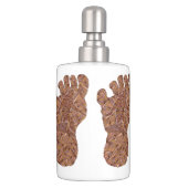 Z Bigfoot Sasquatch Track Cool Bathroom Decor Bath Set (Back)