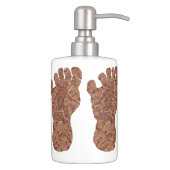 Z Bigfoot Sasquatch Track Cool Bathroom Decor Bath Set (Right)
