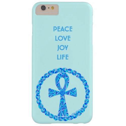 Z Blue Ankh Symbol Ancient Egypt Wicca Barely There iPhone 6 Plus Case