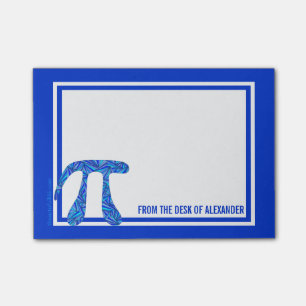 Z Blue Pi Symbol Math Geek Fun From The Desk Of Post-it Notes