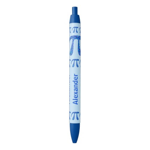 Z Blue Pi Symbol Math Geek Mathematics Professor Blue Ink Pen