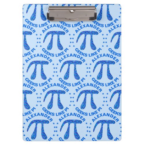 Z Blue Pi Symbol Math Geek Pattern Geeks Like Pi Clipboard