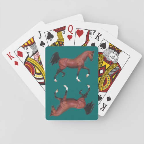 Z Brown Bay Horse Pony Lover Playing Cards