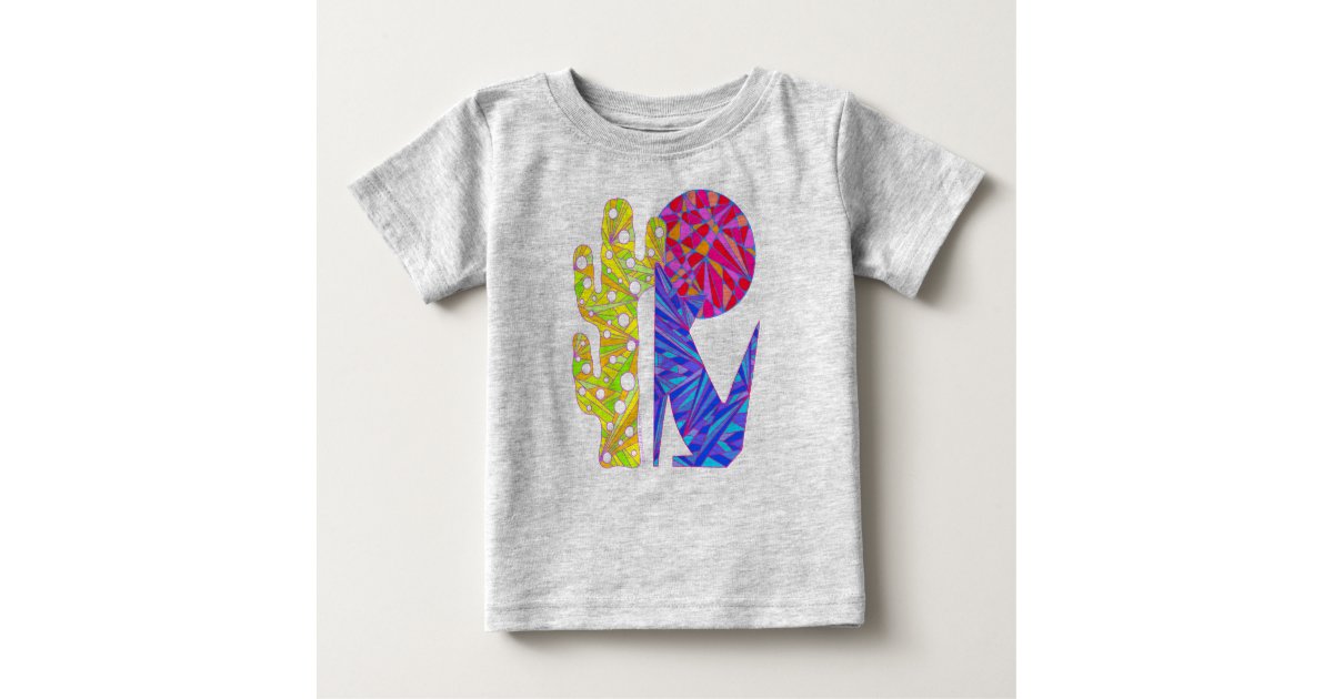 Z Cute Blue Coyote Cactus And Moon Art T-Shirt | Zazzle.com