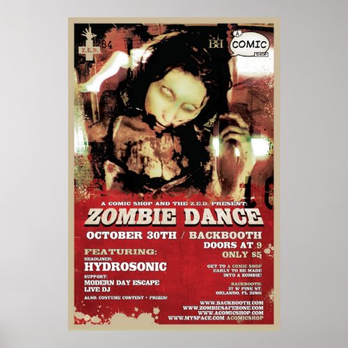 ZED Zombie Dance Poster