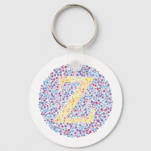 “Z” Eye Test Letter Keychain