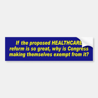 Z_healthcare_reform Bumper Sticker