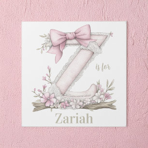 Z is for Custom Name Whimsical Letter Art