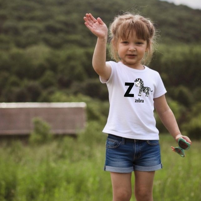 Z is for Zebra: Adorable Alphabet Toddler T-shirt (Creator Uploaded)