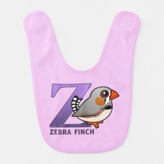 Z is for Zebra Finch Baby Bib