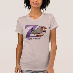Z is for Zebra Finch Women's American Apparel Fine Jersey Short Sleeve T-Shirt