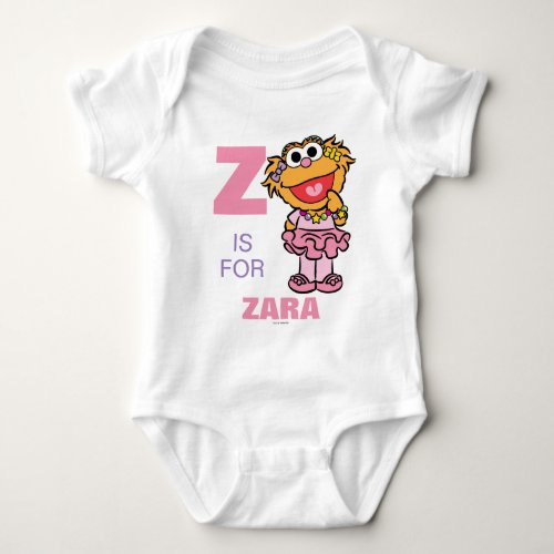 Z is for Zoe  Add Your Name Baby Bodysuit