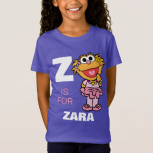 Z is for Zoe Add Your Name T-Shirt