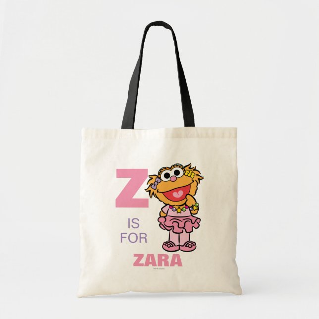 Z is for Zoe | Add Your Name Tote Bag (Front)