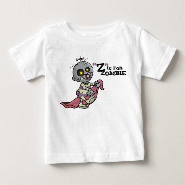 "Z" is for Zombie (girls) Infant T-Shirt (Front)
