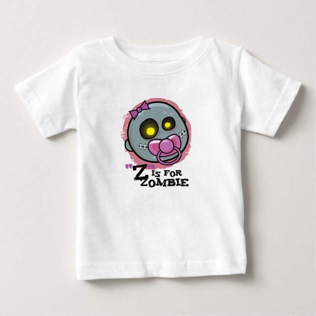 "Z" is for Zombie (Girls) Infant T-Shirt (Front)