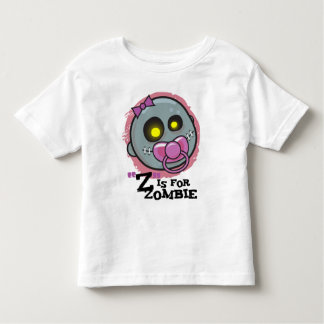 "Z" is for Zombie w/ Pacifier Girls Toddler T-Shir Toddler T-shirt