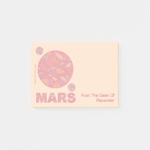 Z Mars Geek The Red Planet Personalized Notes