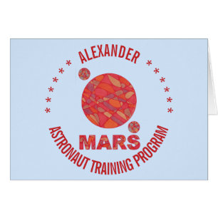 Z Mars The Red Planet Space Geek Solar System Fun Cards