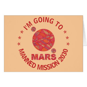 Z Mars The Red Planet Space Geek Solar System Note Cards