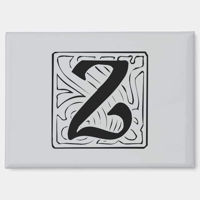 Z Monogram black Magnet (Front)