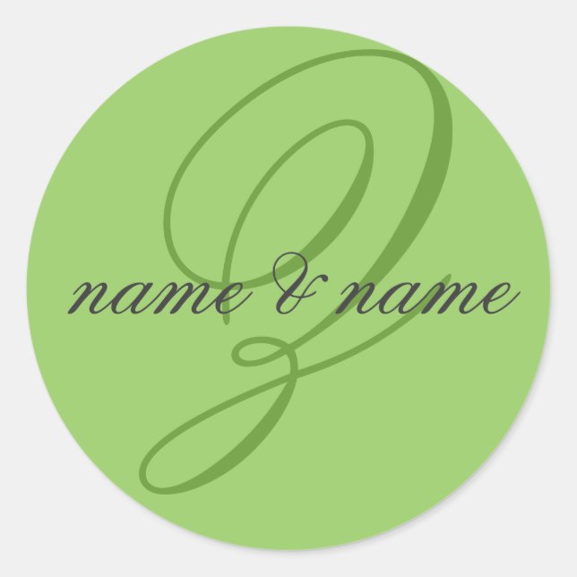 Z monogram label (Front)