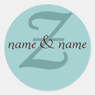 "z" monogram label