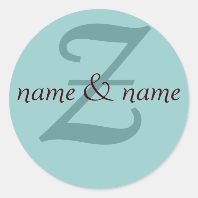 "z" monogram label (Front)
