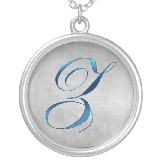 Z Monogram Pendant Necklace Zazzle