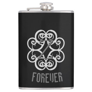 Z-Monogrammed Forever Hip Flask
