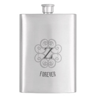 Z-Monogrammed Forever Personalized Template Flask