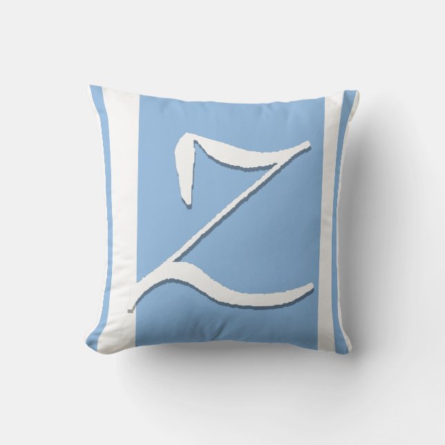 Z Monogrammed Pillow (Front)